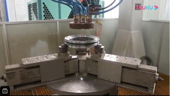 轉盤軸承（回轉支承）內圈整體齒淬火