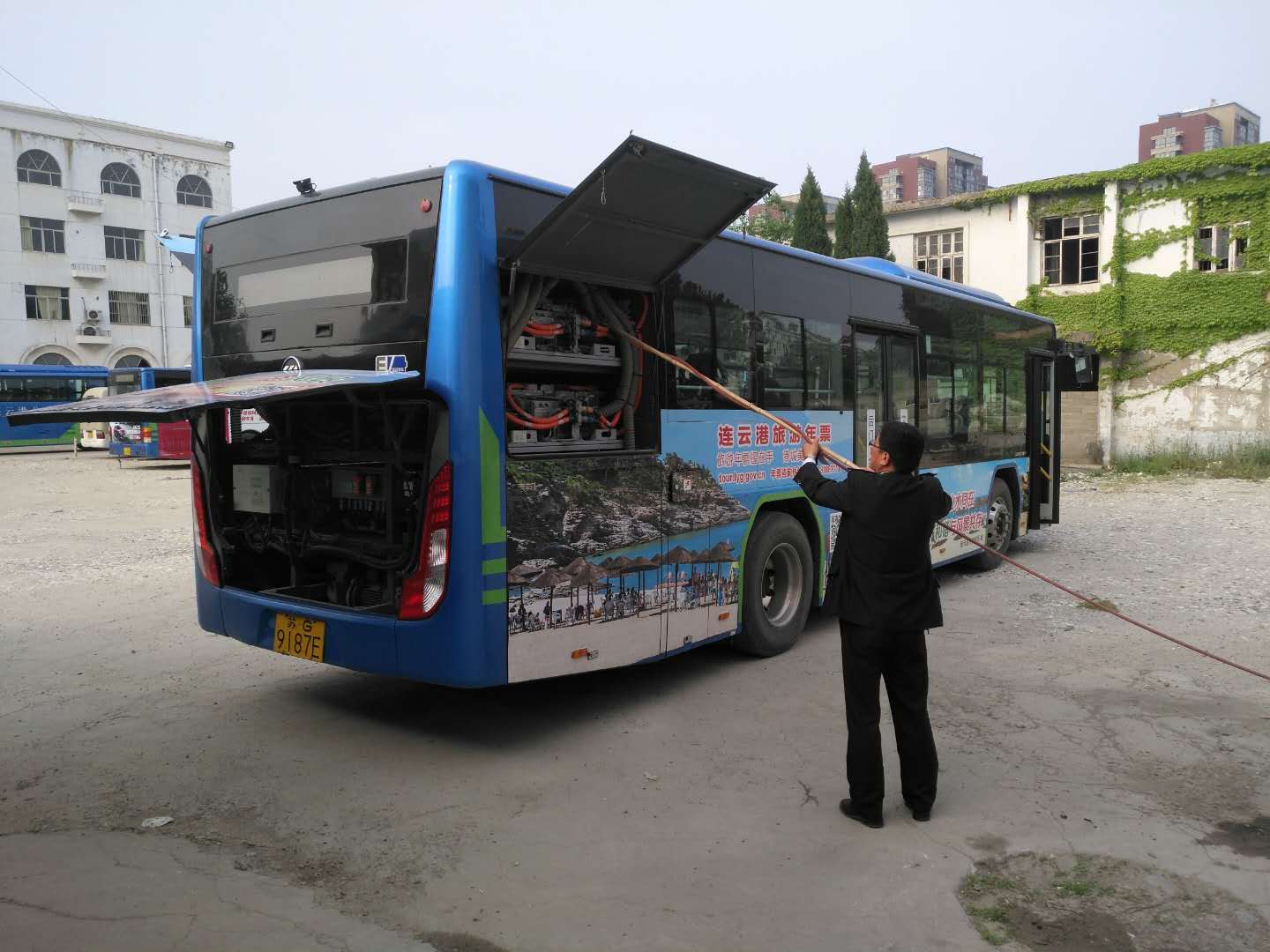 公交集團公交事業一部積極落實楊、柳絮清理工作