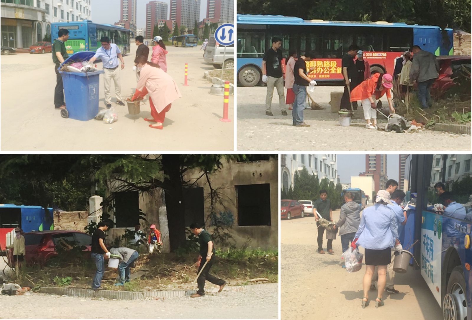 公交新浦公司黨支部開展“迎七一，共創(chuàng)國(guó)家衛(wèi)生城市”活動(dòng)